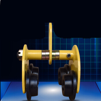 定做手拉手推跑车t型手动单轨式行车起重滑轮电动葫芦工字钢滑车. 5t