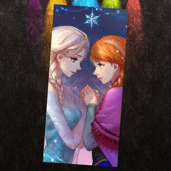 elsa毛巾儿童洗脸女孩爱莎方巾艾莎日用品长方形卡通艾萨公主浴