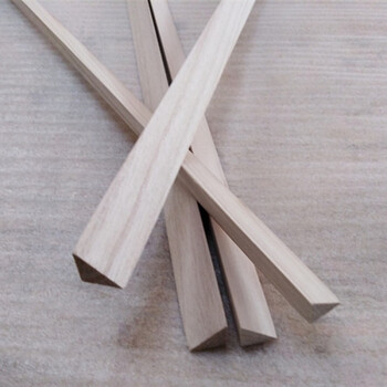 实木桐木等腰直角三角条,diy手工模型材料,三角条木条松木条 边长0.