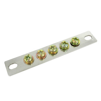 零排5孔 接地铜排零地排2.5*25 机房配电箱接线端子 零线铜排 零线排