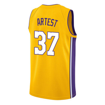 滕讯体育nba全 新赛季湖人37号阿泰斯特球衣5   官网 37号黄色上衣 m