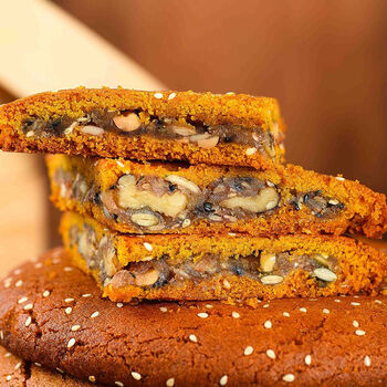 五仁大月饼老式云南大月饼正宗酥皮手工制作大荞饼中秋 4个口味各一个