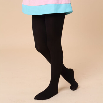 夏薄款丝袜宝宝白色连裤袜 女童打底裤袜练功连体袜子 黑色 l码(121