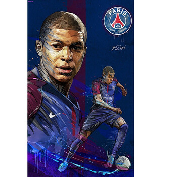 居梦坞基利安姆巴佩巴黎圣日尔曼球星世界杯冠军法国前锋足球明星海报