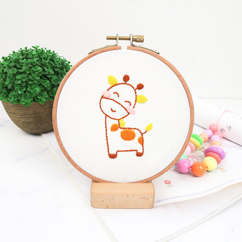幼儿园简单刺绣卡通图案儿童针手工课制作diy材料包十字绣戳戳乐