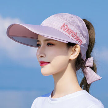 太阳帽女夏天遮脸防紫外线韩版百搭户外出游骑车帽遮阳帽女防晒帽 416