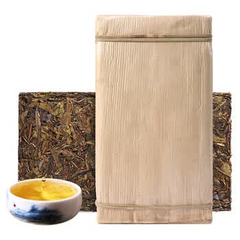 普耳生茶砖茶云南老班章古树纯料黄金叶砖1000克 云茶茶叶