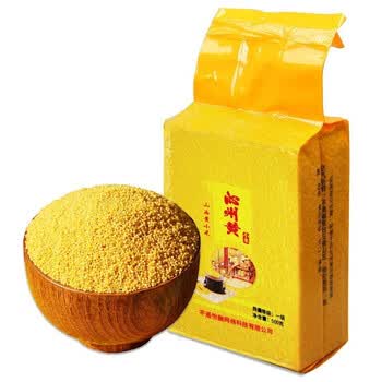 晋芗山西特产黄小米小黄米月子米真空包装杂粮小米500g精选装