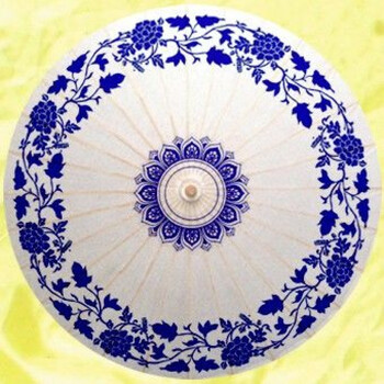 古油纸伞青花伞工艺伞青花瓷跳舞伞婚庆摄影拍照吊顶装饰伞 青花1