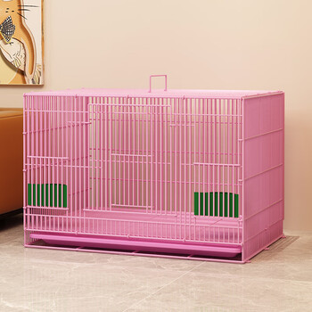 笼家用小雏鸡鹌鹑专用荷兰猪兔子小黄鸭柯尔鸭笼子 大号粉色50*33*33