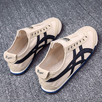 staycation老虎鞋tiger正品官方鬼冢阿甘鞋男一脚蹬男鞋虎冢秋季情侣