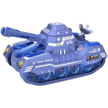 澳颜莱仿真坦克电动万向玩具车配小坦克带灯光音效坦克车男孩军事对战