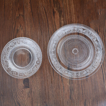 时尚创意玻璃果盘珍珠盘小吃盘水果盘子6个装15cm6个装