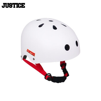 JUSTICE沸点justice专业滑板头盔滑板配件运动护具 白色 M码