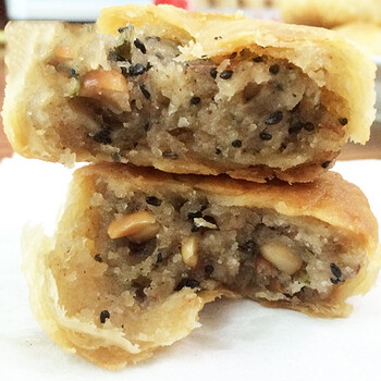 云舵江西特产宁都椒葱饼中秋老月饼葱油酥皮五仁月饼传统手工500g g