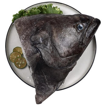鸦片鱼头新鲜鲽鱼头深海鱼头超大海鲜水产鲜活蝶鱼头比目鱼碟鱼头 【2