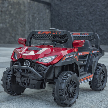 神孩子奔驰儿童电动车可坐大人四轮汽车遥控小孩玩具车宝宝越野车可坐