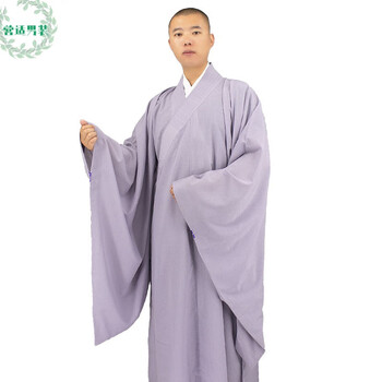 营适(YINGSHI)海青居士服女僧服四季佛教用品法会僧衣和尚服海清男僧袍大褂佛衣 灰色 44(180身高)【图片 价格 品牌 报价】-京东