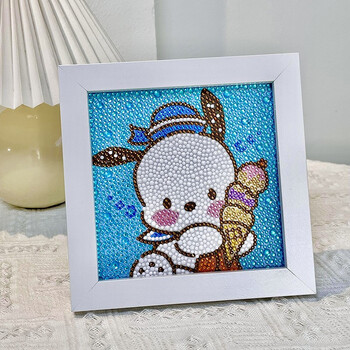 queenjoy 手工diy钻石画玉桂狗贴画满钻卡通可爱儿童益智玩具送女友