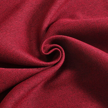 纯色加厚亚棉麻北欧风窗帘成品简约现代布料遮光定制飘窗客厅卧室 酒