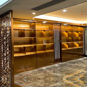 红酒架置物架酒架置物架隔断酒柜不锈钢装饰展示柜酒柜金属钢板柜书柜