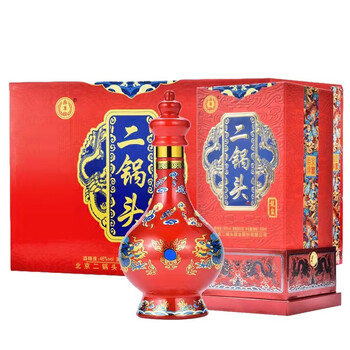 永丰牌 北京二锅头 粮食酒 清香型白酒 龙玺 46度500ml*6瓶 整箱