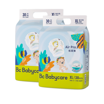 air pro 极薄日用  婴儿尿不湿 超薄干爽透气 xl30片*2包【纸尿裤】