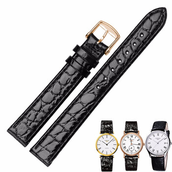 代用表带浪琴嘉岚瑰丽律雅皮表带l4708/l4908男女士真皮手表带小牛皮