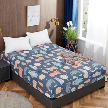 2米的床笠加厚纯棉床笠款床单单件防滑固定全棉老粗布床罩1.2米1.