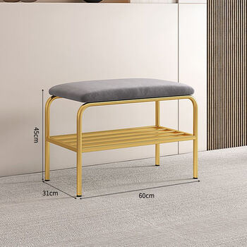 好易思轻奢换鞋凳家用门口可坐式鞋架入户鞋柜坐凳一体长方形网红穿鞋