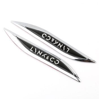 吉利领克01车标改装刀锋叶子板侧标贴awd四驱标个性尾标排量车贴 刀锋