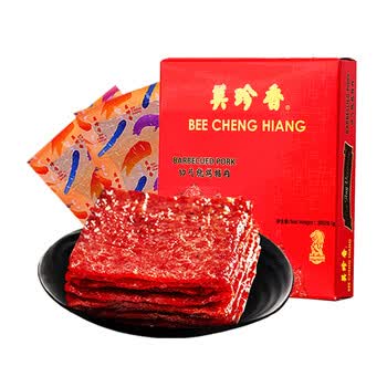 美珍香（BEE CHENG HIANG）切片烧烤猪肉礼盒380g 肉类休闲零食小吃食品礼盒节日送礼团购 切片烧烤猪肉礼盒380g