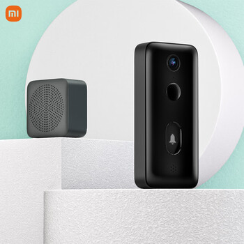 小米门铃2代 ai智能 远程监控 1080p高清 猫眼摄像头