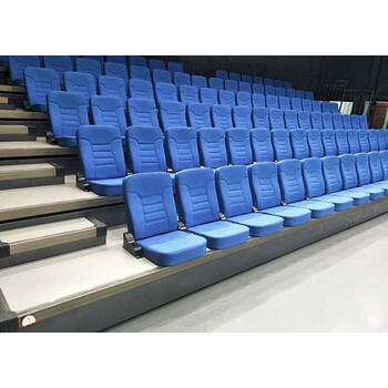 溥畔直销电动伸缩活动座椅观众席户外体育场折叠软包篮球馆可移动座