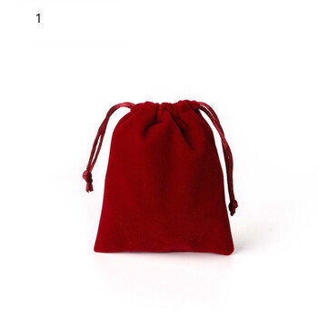 新款高档绒布首饰袋饰品收纳袋子束口袋小布袋丝绒锦囊包装袋批发水刺