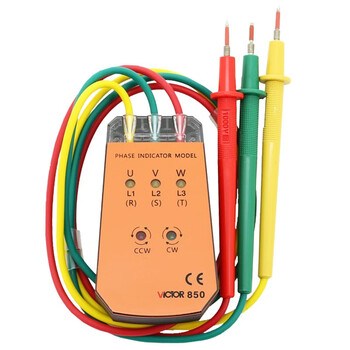 胜利仪器 Victor 相位表相序表相序仪三相交流电相序计相位检测仪0v 480v Vc850 图片价格品牌报价 京东