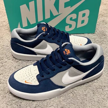 乔丹aj官方旗舰店莆田新款sbforce58小倒钩灰蓝低帮板鞋男女百搭时尚