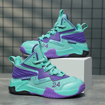 索方(suofang)儿童篮球鞋2023年秋季新款男童运动鞋春夏网面透气中大