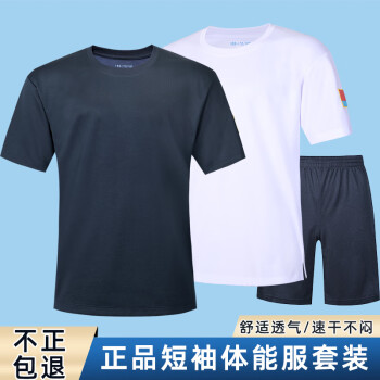 体能服空军训练服新式飞行员t恤圆领短袖速干军训运动夏季上衣男套装