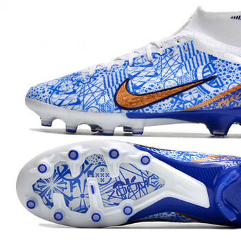 李宁小李子刺客15足球鞋:zoom高端a·g短丁c·r7配色男子足球鞋 青花