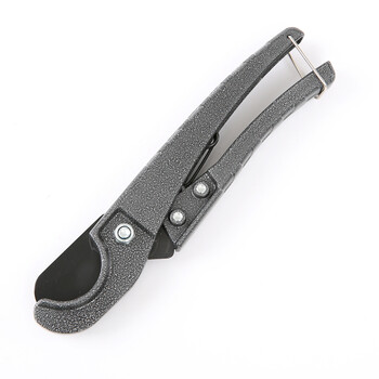 大鲸pvc电工剪刀ppr快剪 pvc线管水管弹簧剪刀管子割刀黑色刀片 新款