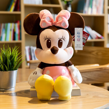 迪士尼(disney)米奇米妮公仔米老鼠玩偶毛绒玩具唐老鸭睡觉布娃娃生日