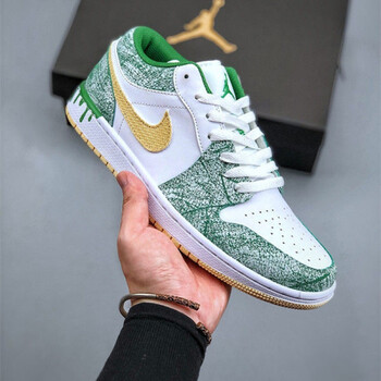 新款 low 乔1 gs 粉冰淇淋低帮休闲女 【官方旗舰】aj1低帮 绿冰淇淋