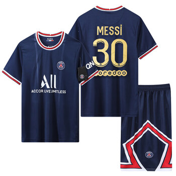 騰讯体育同款巴黎圣日耳曼足球球衣订制内马尔梅西30号主场足球服套装