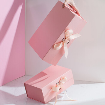 盒大号礼品空盒子生日送女友情人节结婚伴手礼盒  定制 粉色单礼盒