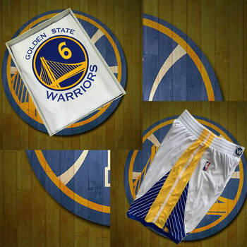 滕讯体育同款勇士队6号尼克杨球衣 城市版复古热压中文版篮球服背心