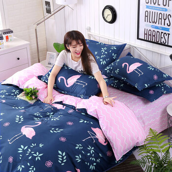 大学生被套被罩被单床单三件套床上用品 学生宿舍 单人女生上下铺 花