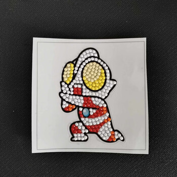 钻石画儿童六一礼物儿童钻石贴画卡通手工diy材料包奥特曼男女孩玩具
