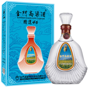 金门高粱酒 白酒 精选46度 清香型 46度 600ml 单瓶装