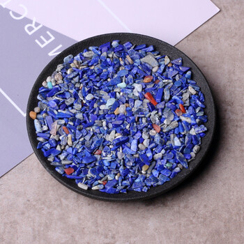 天然青金石碎石蓝色石子无孔水晶碎石供佛曼扎鱼缸花盆铺底装饰装修57